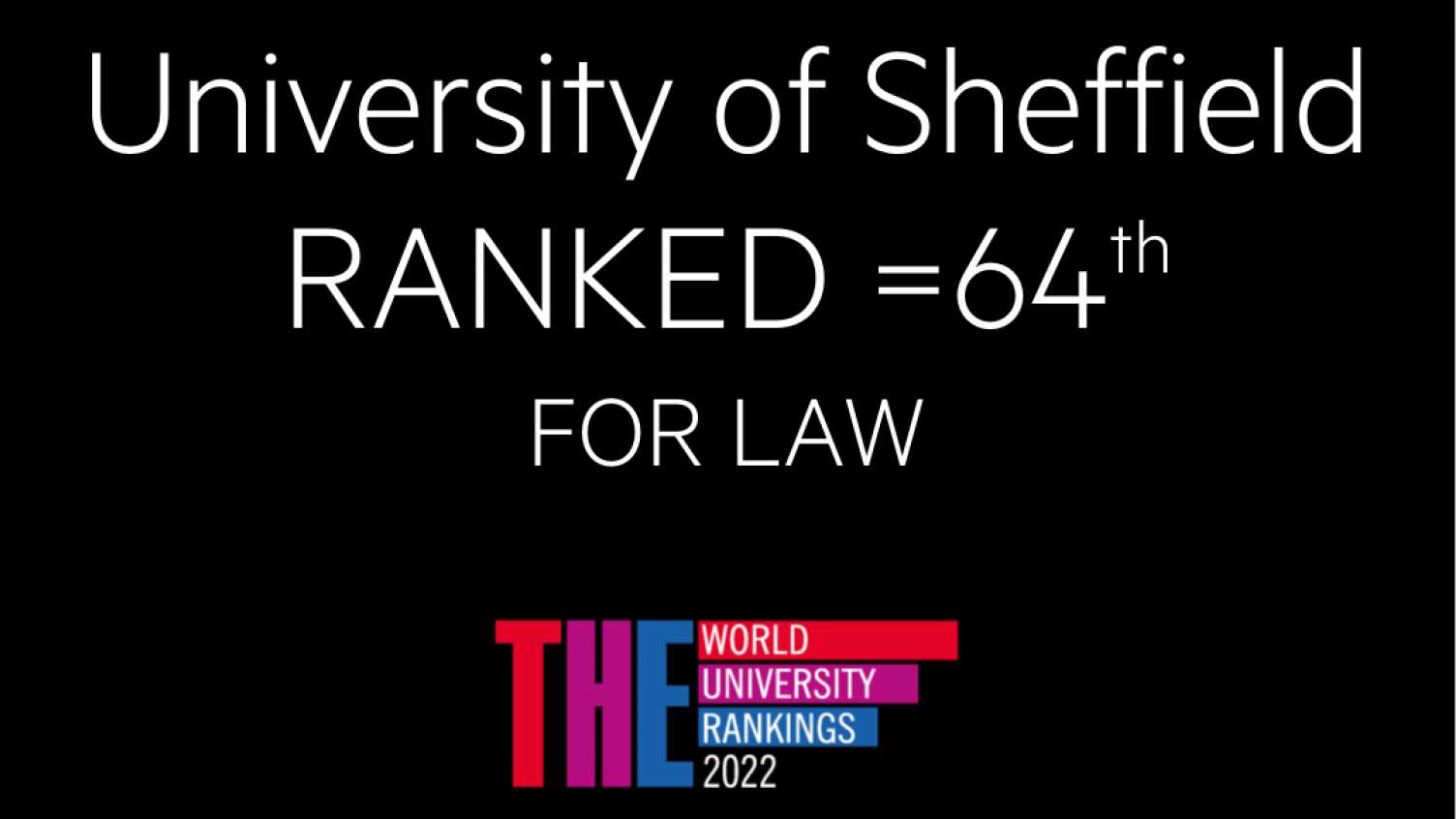 Thumbnail for Success for School of Law in Times Higher Education World University Rankings | …